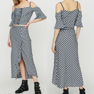 Maje Bare Shoulder Crop Top Size 1